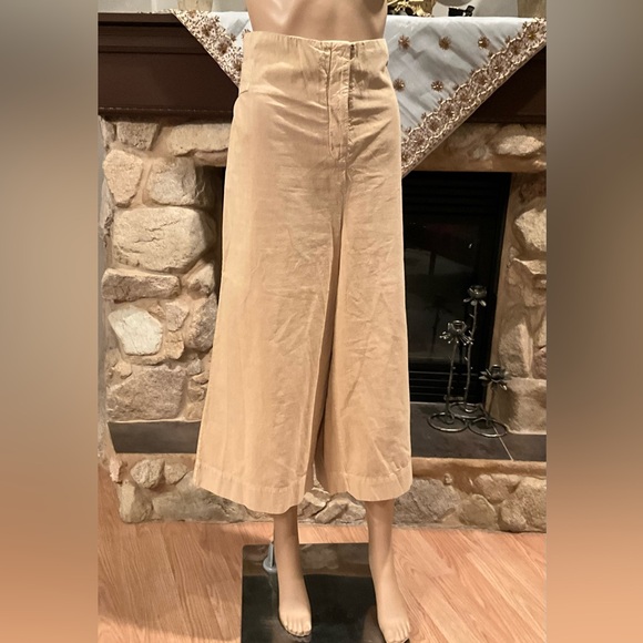 Free People Pants - Free People Tan Wide-Leg Culottes / Pants XS